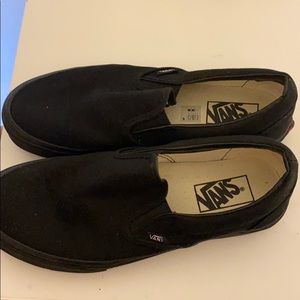 Black slip on vans
